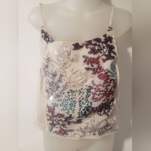Embroidered Floral Camisole Top